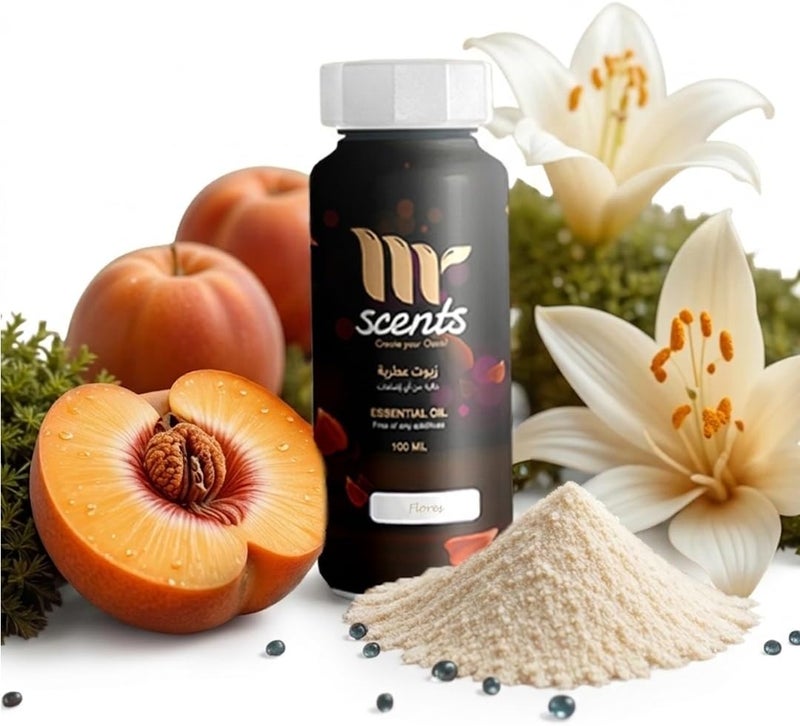 Natural Essential Oil for Diffusers, Concentrated Essential Oils for Home Fragrance, Humidifiers & Smart Diffusers - Peach, Sandalwood Mr Scents