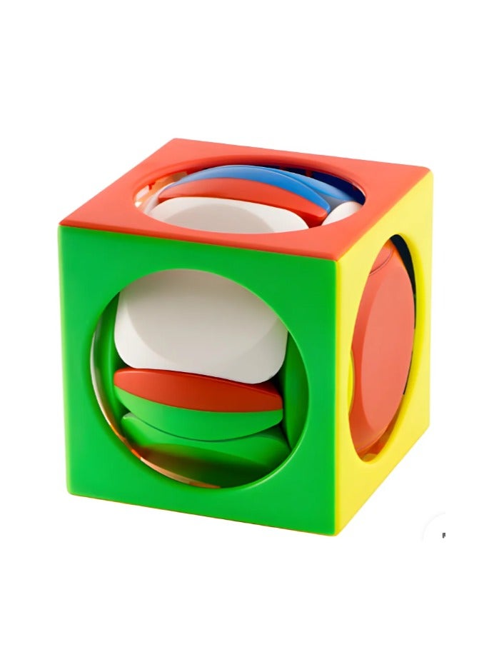 YJ Cubuzzle YJ Tianyuan Speedcube No. 2 – Multicolor Puzzle Cube | Innovative Twist Puzzle with Smooth Rotation | Unique Shape Brain Teaser for Beginners & Collectors - Image 4