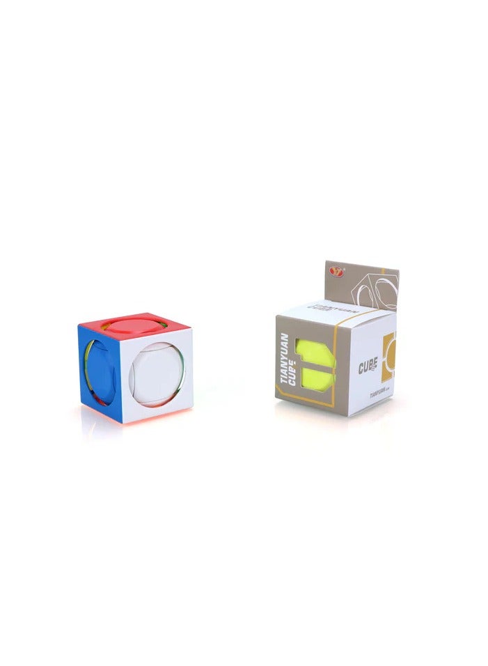 YJ Cubuzzle YJ Tianyuan Speedcube No. 2 – Multicolor Puzzle Cube | Innovative Twist Puzzle with Smooth Rotation | Unique Shape Brain Teaser for Beginners & Collectors - Image 1