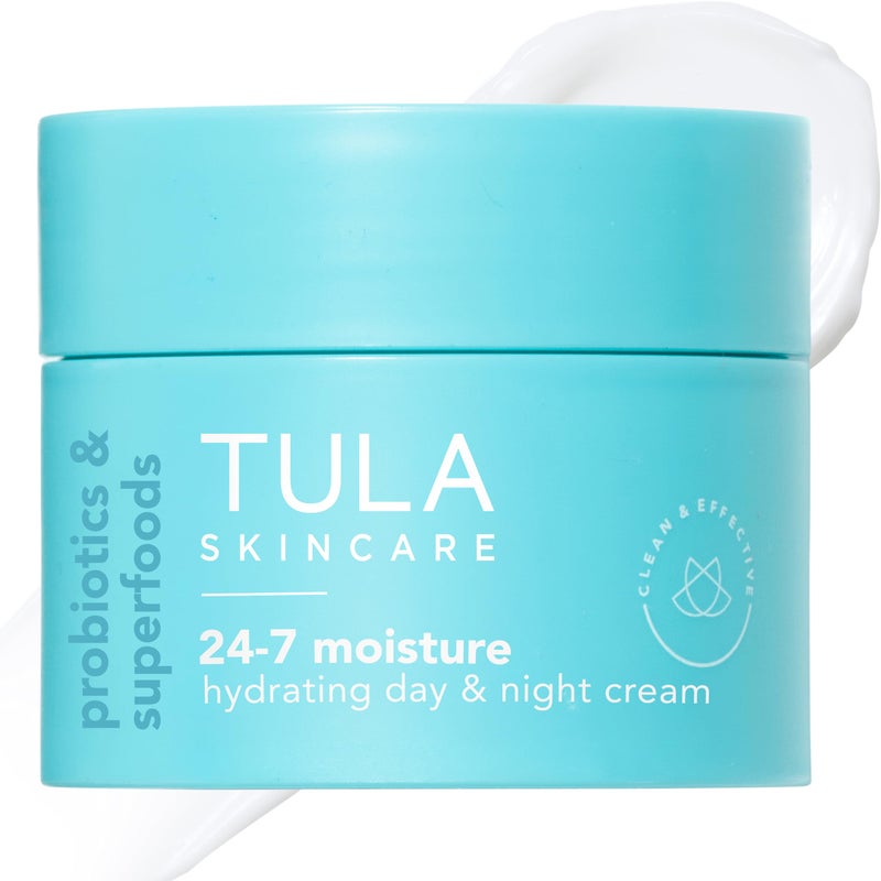 TULA Skin Care 24-7 Moisture Hydrating Day and Night Cream - Travel-Size, Ultra Nourishing Moisturizer for Face, Improves, Soothes & Maintains Skin Balance, 0.5 oz. - Image 1