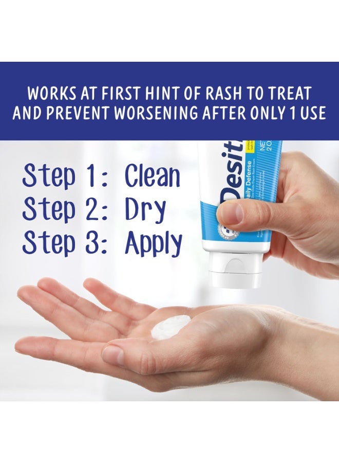 Desitin كريم ديسيتين للدفاع اليومي لالتهابات الحفاضات للأطفال مع 13% أكسيد الزنك، كريم حاجز لعلاج وتخفيف ومنع التهاب الحفاضات، مضاد للحساسية، خالي من الأصباغ والفثالات والبارابين، حجم السفر، 2 أونصة - Image 5