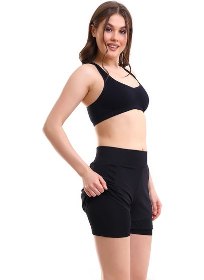 Win Moda Fishnet Tights Shorts Inside Tights Swim Shorts  - Image 1