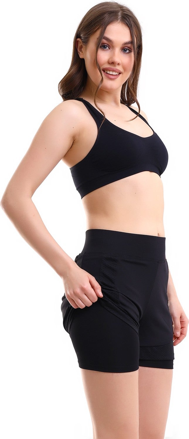 Win Moda Fishnet Tights Shorts Inside Tights Swim Shorts  - Image 1