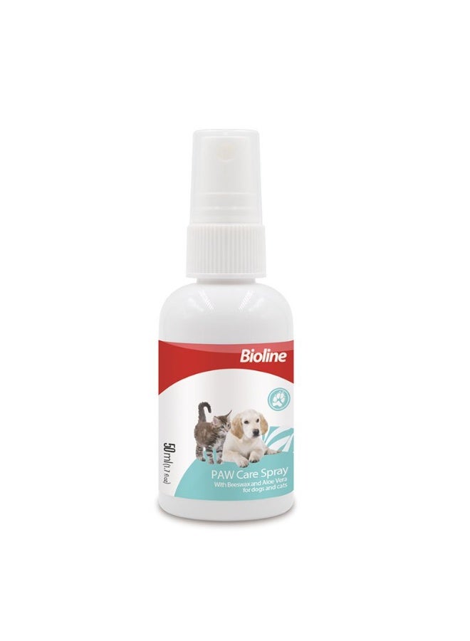 BIOLINE Paw Care Moisturizing and Protective Spray for Dogs and Cats 50 ml - Image 1