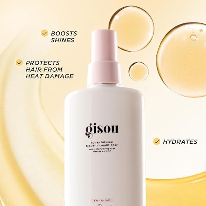 Gisou HONEY INFUSED LEAVE-IN CONDITIONER, A LIGHTWEIGHT, MULTI-TASKING HAIR CONDITIONING SPRAY TO HYDRATE, SMOOTH, DETANGLE AND PROTECT HAIR (5.1 FL OZ) - Image 2