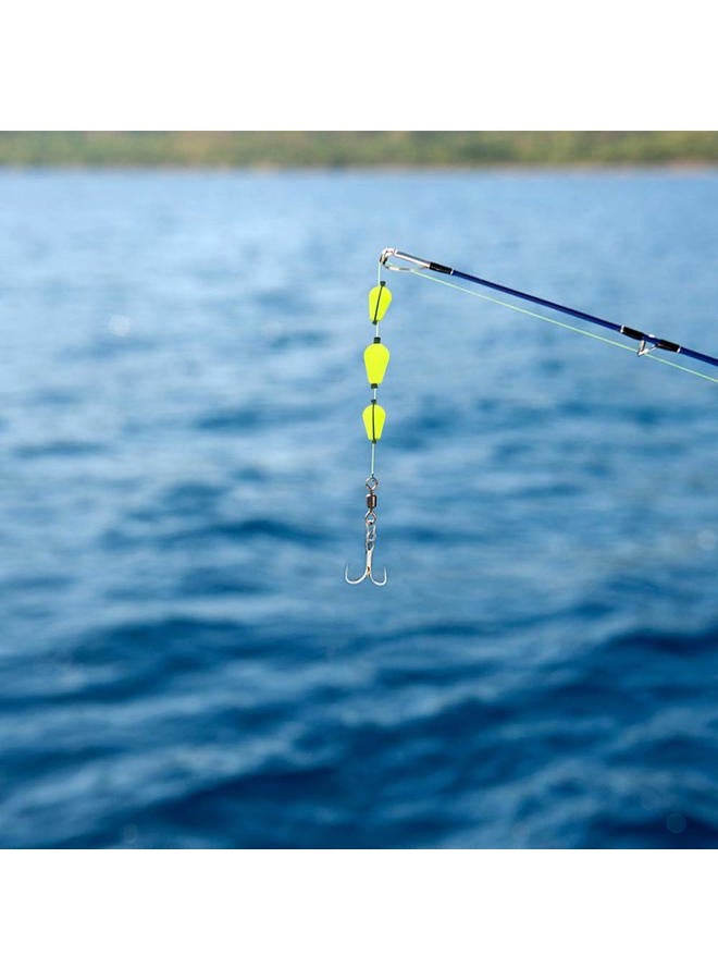 WHYHKJ 10pcs Float Foam Water Drop Strike Indicators Fly Fishing Accessory, Fluorescent Yellow - Image 4