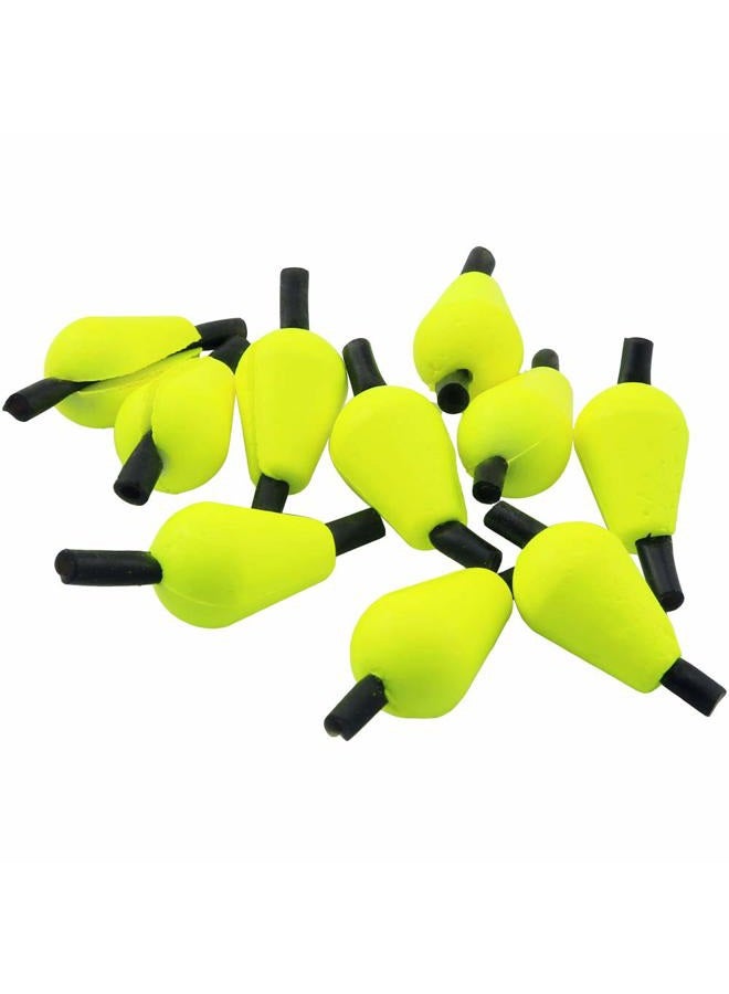WHYHKJ 10pcs Float Foam Water Drop Strike Indicators Fly Fishing Accessory, Fluorescent Yellow - Image 3