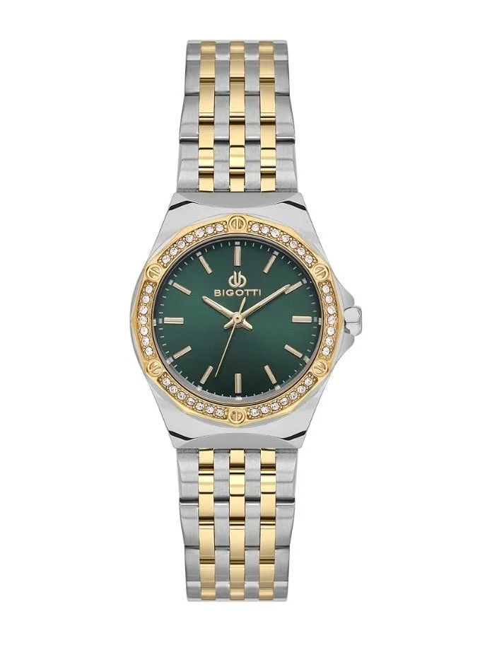BIGOTTI Bigotti - Raffinato Women Watch | Stainless SteelBrass Case | Analog | Round Dial | Mineral Glass | Japanese Quartz | Water Resistant 30 Meters