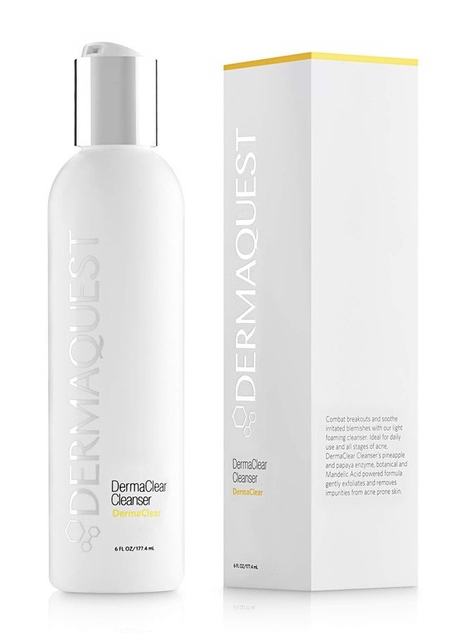 DermaQuest DermaClear Cleanser for Acne Breakouts - Acne Face Wash & Face Exfoliator with Mandelic Acid and Tea Tree Oil (6 oz.) - Image 1