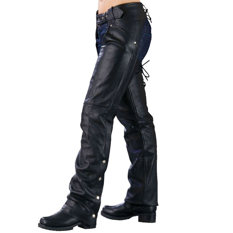 Milwaukee Leather Ladies Biker Chaps with LACES ON THE BACK XXXSmall - Image 2