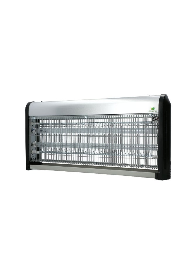 serene 2 x 20W LED Light Compact Insect Killer Silver and Black JR89A-2X20L1 - Image 4