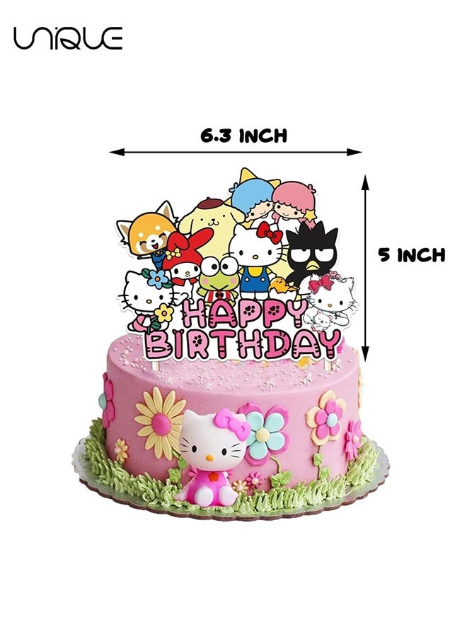 يونيك 25 قطعة قبعات لتزيين الكيك - سلسلة سانريو لتزيين الكيك - تزيين قمة كيك عيد الميلاد - شخصيات كرتونية لتزيين الكيك - لوازم تزيين حفلات عيد الميلاد - Image 3