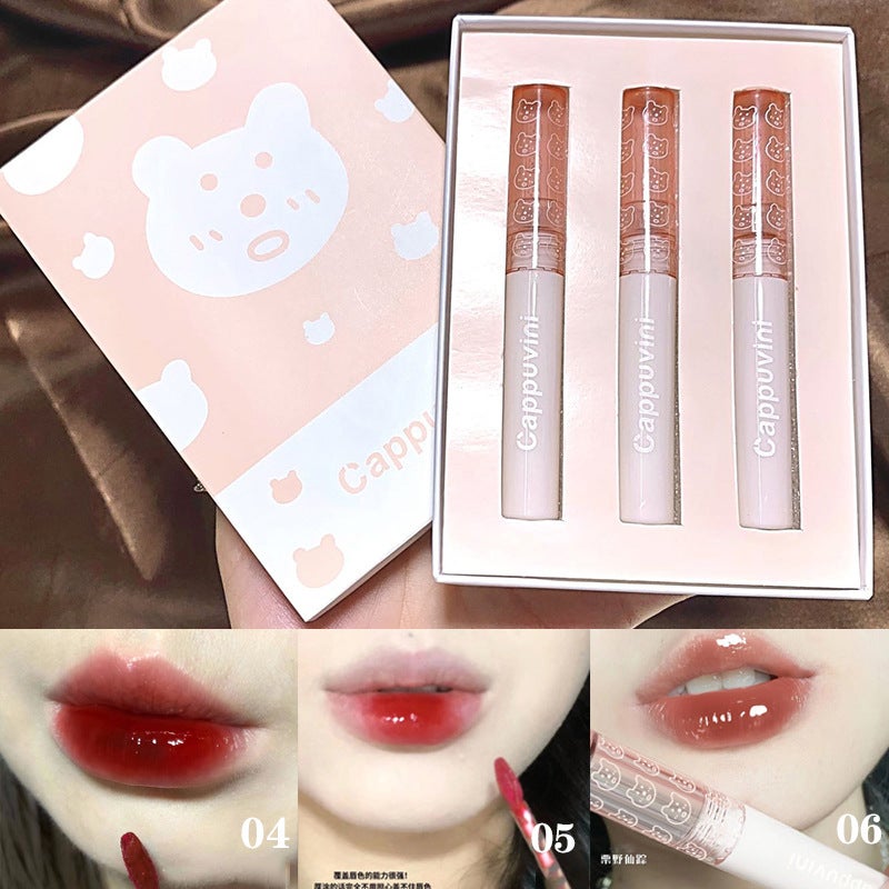 Cappuvini Water Gloss Lip Glaze Set – Moisturizing Lipstick for Women - Image 2