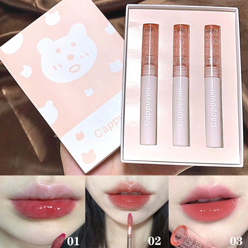 Cappuvini Water Gloss Lip Glaze Set – Moisturizing Lipstick for Women - Image 3