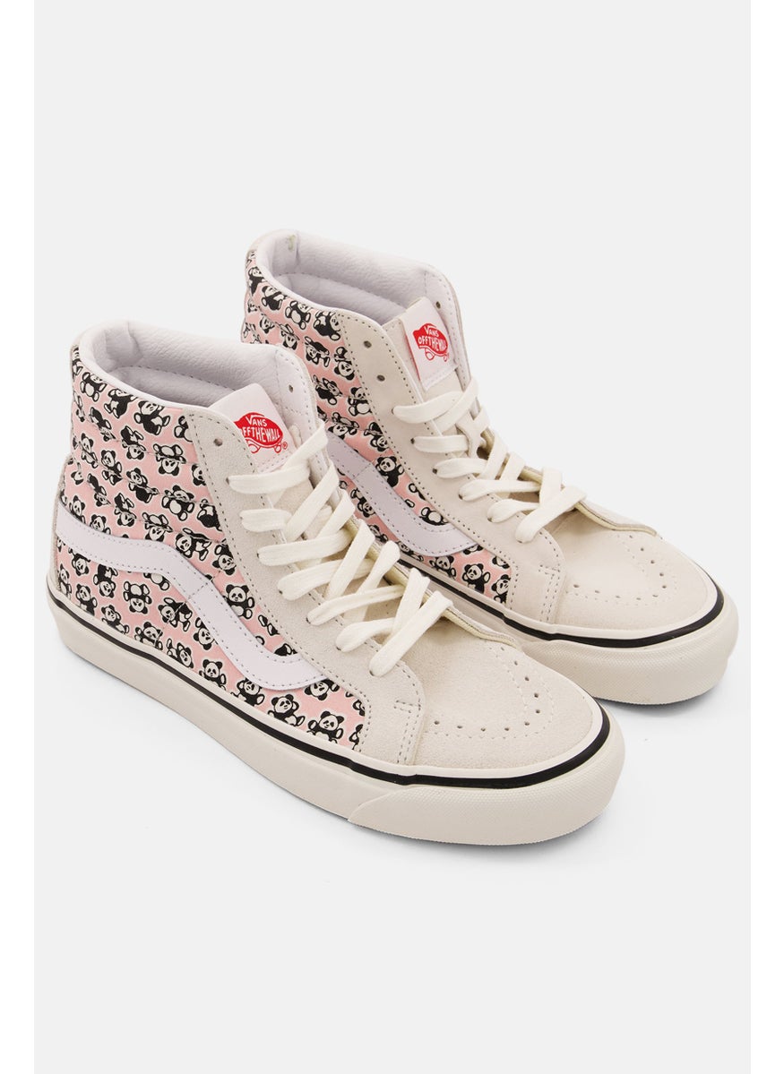 VANS - Women Skate Hi 38 Dx Lace Up Shoes, Pink/White - Image 1