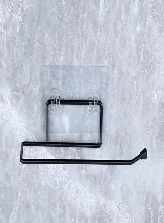 Vaigzo Paper Towel Holder, Wall Mounted, Black, 23L X 5H cm, No Drill (Set of 1) - Image 1