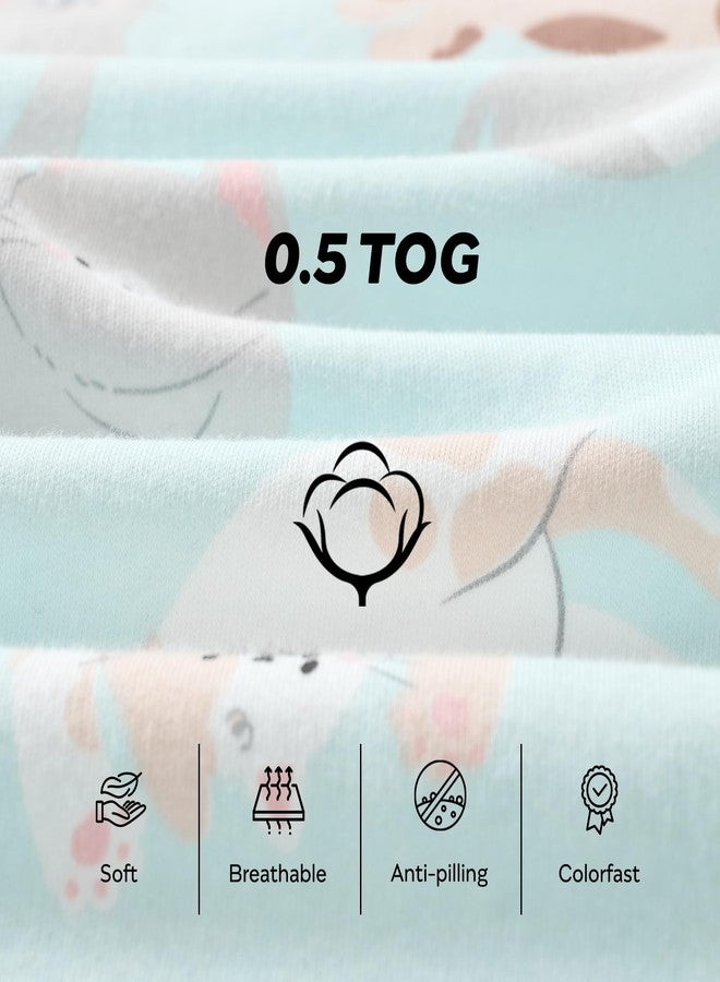 JELLYMONI Baby Sleep Sack 6-12 Months Long Sleeve Wearable Blanket for Baby, 100% Cotton 2 Pack Infant Toddler Baby Sleeping Sack Lightweight Soft 2-Way Zipper - Image 5