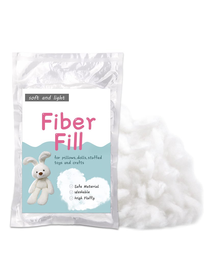 LOKUNN LOKUNN 53oz Polyester Fiber Fill Stuffing Pillow Filling Stuffing Cushion Filling Batting High Resilience Fill Fiber Stuffing for Stuffed AnimalsDIY Crafts 