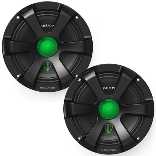 mobiator Midrange Loudspeakers MB-M654 600W Max, 4 Ohms High Efficiency Car Audio Door Speakers for Car or Truck Stereo Sound System-Black (2 Speakers) (MB-M654) - Image 1