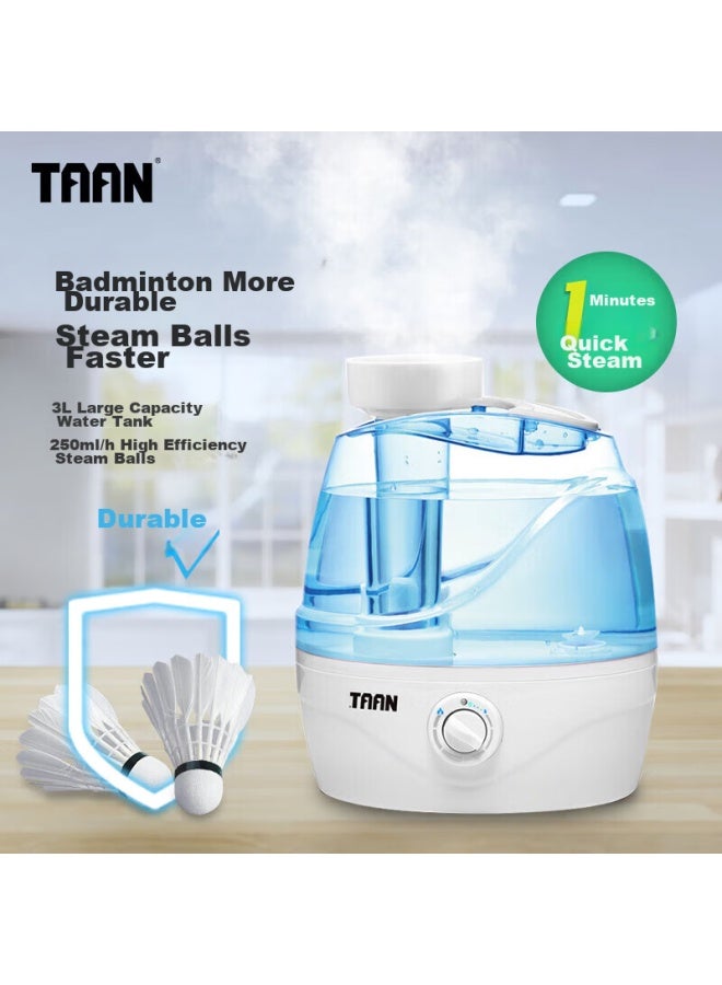Taan Badminton Shuttle Steamer, Improves Durability, Humidifies, Gm-350 Blue, Single Unit - Image 1
