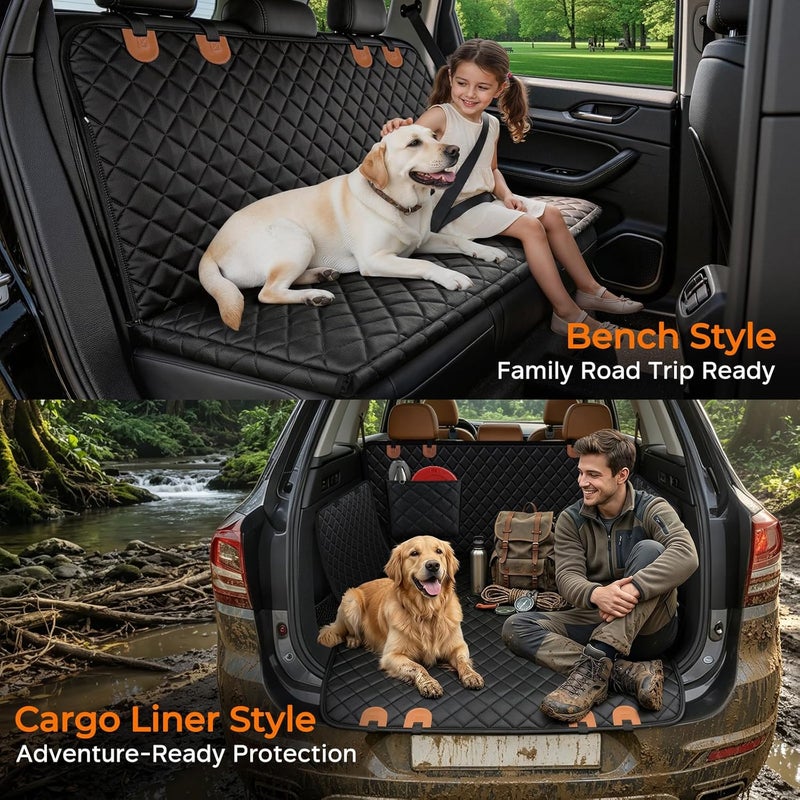 URPOWER Dog Seat Cover Car Seat Cover for Pets 100% Waterproof Pet Seat Cover Hammock 600D Heavy Duty Scratch Proof Nonslip Durable Soft Pet Back Seat Covers for Cars Trucks and SUVs - Image 5