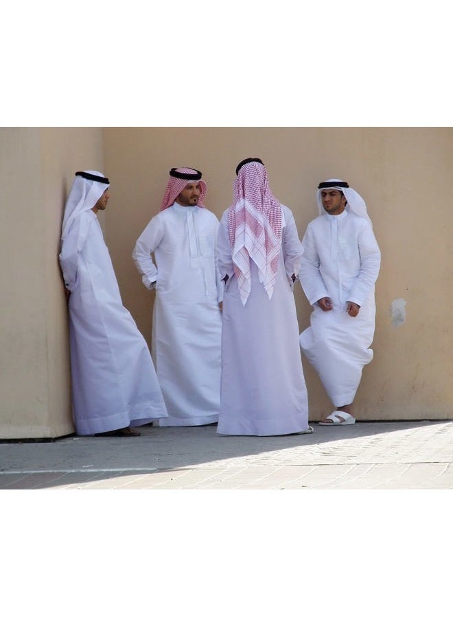 HOMELEX ملابس المسلمين للرجال ثوب الشرق الأوسط كفتان سعودي عبايات إسلامية فساتين دبي، ملابس بيضاء، XL - Image 2