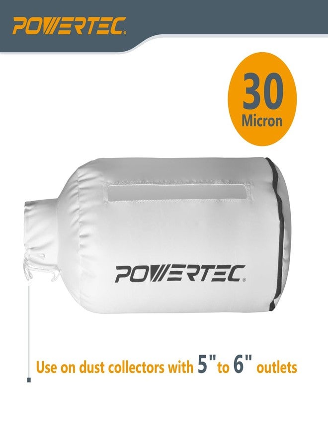 POWERTEC 70398 Dust Filter Bag for Wall Mount Dust Collectors, 30 Micron, For Grizzly, Shop Fox, Rockler, Delta, WEN, and POWERTEC DC5371/ DC5372 - Image 2
