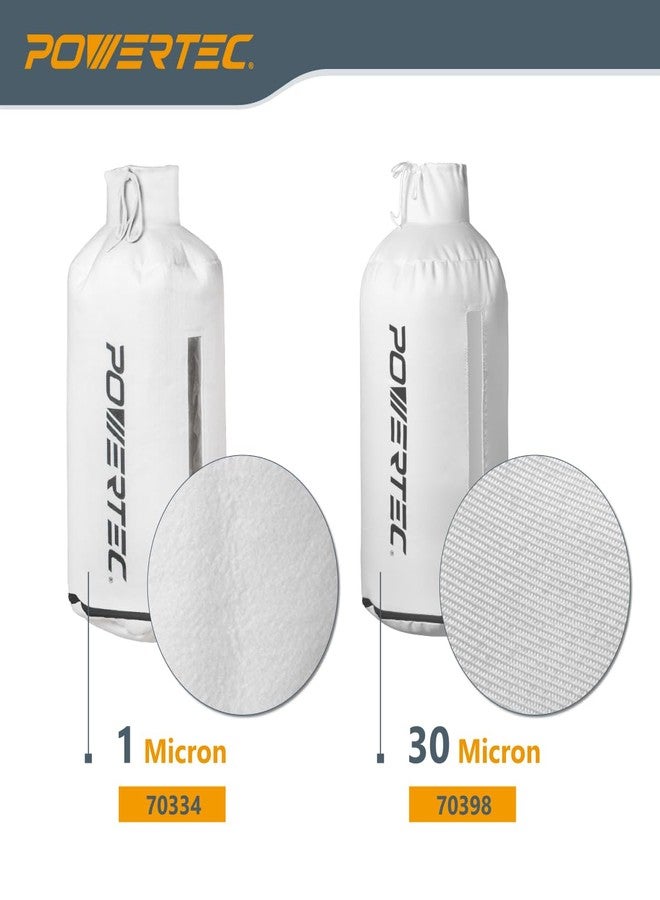 POWERTEC 70398 Dust Filter Bag for Wall Mount Dust Collectors, 30 Micron, For Grizzly, Shop Fox, Rockler, Delta, WEN, and POWERTEC DC5371/ DC5372 - Image 5