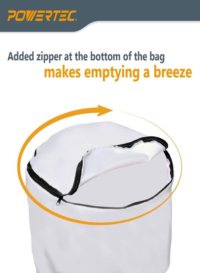 POWERTEC 70398 Dust Filter Bag for Wall Mount Dust Collectors, 30 Micron, For Grizzly, Shop Fox, Rockler, Delta, WEN, and POWERTEC DC5371/ DC5372 - Image 3