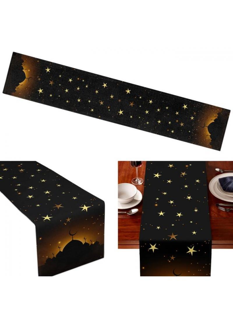 general 33*229cm Decorative Cotton And Linen Table Print Tablecloth - Image 4