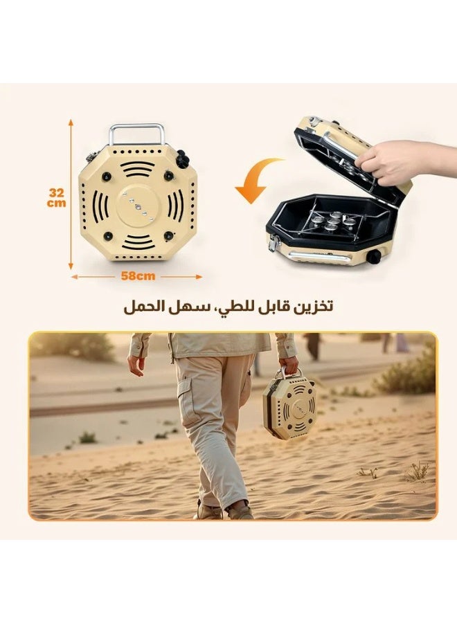 Biki Foldable double gas stove – 17,000 W - Image 5