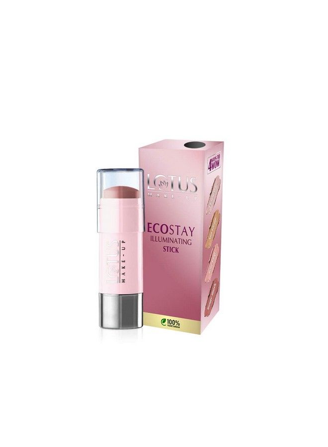 Lotus Makeup عصا الإضاءة من لوتس ميك أب إيكو ستاي - شامبانيا (أحمر خدود وهايلايتر) 6 غرام - Image 5