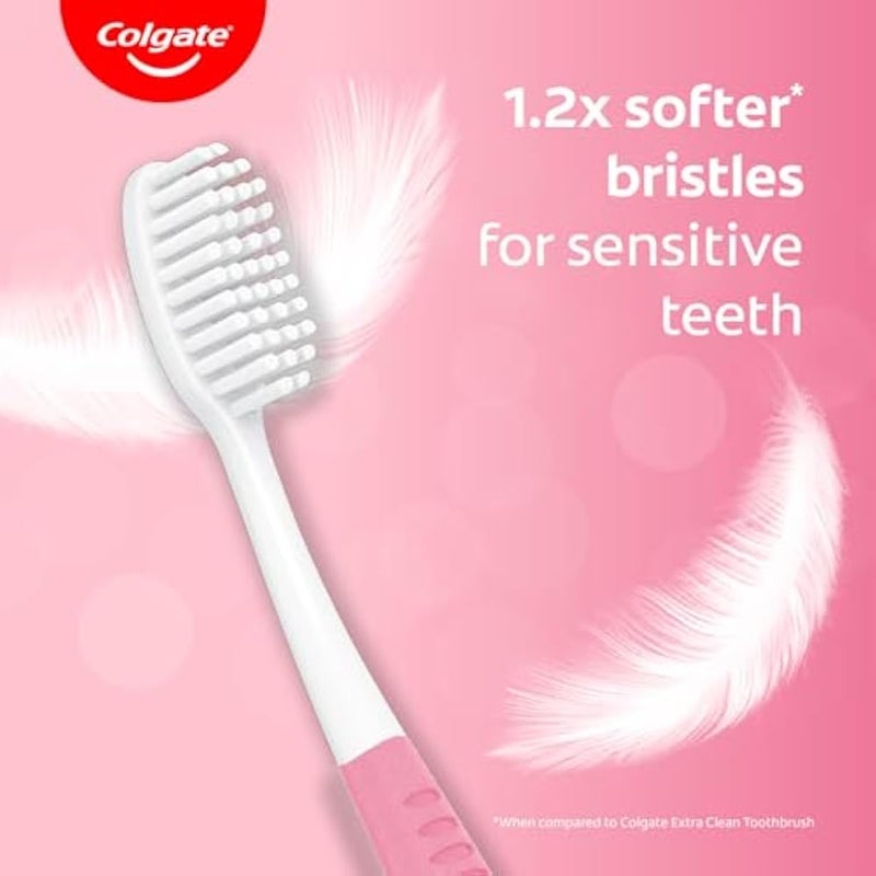 Colgate Sensitive Toothbrush - Pack of 4 - ultra soft bristles take care of sensitive teeth and gums - India - Image 2