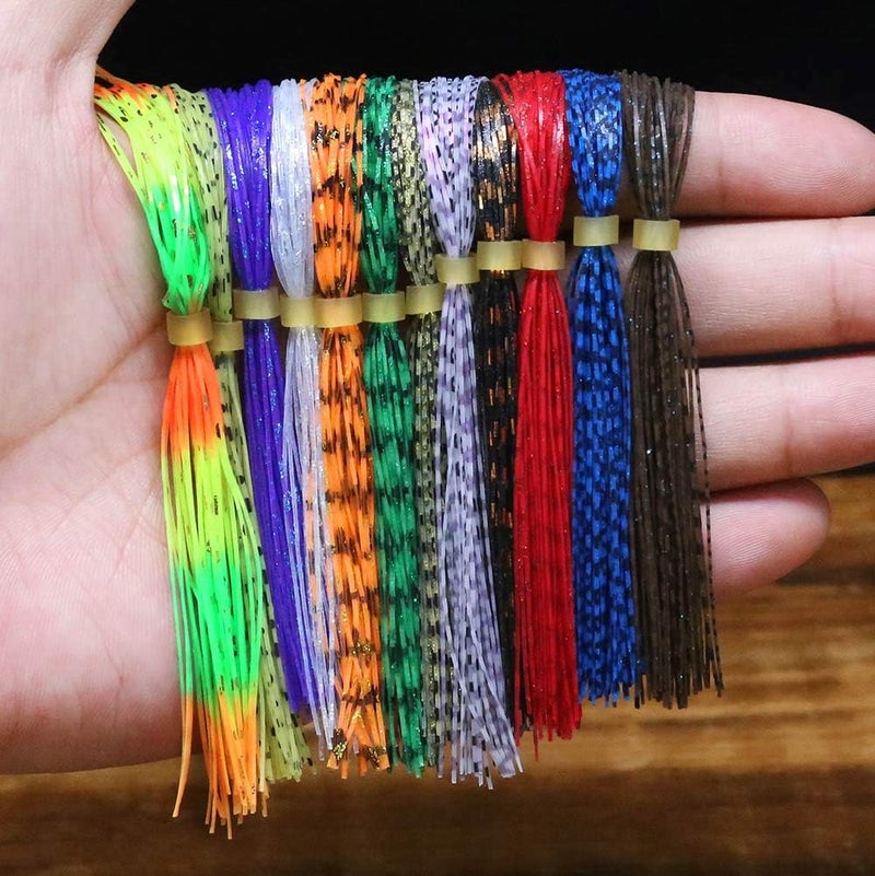 XFISHMAN Fly-Tying-Materials-Rubber-Legs-Silicone-Rubber-Skirt 12-24 Colors Fly Tying Supplies - Image 2