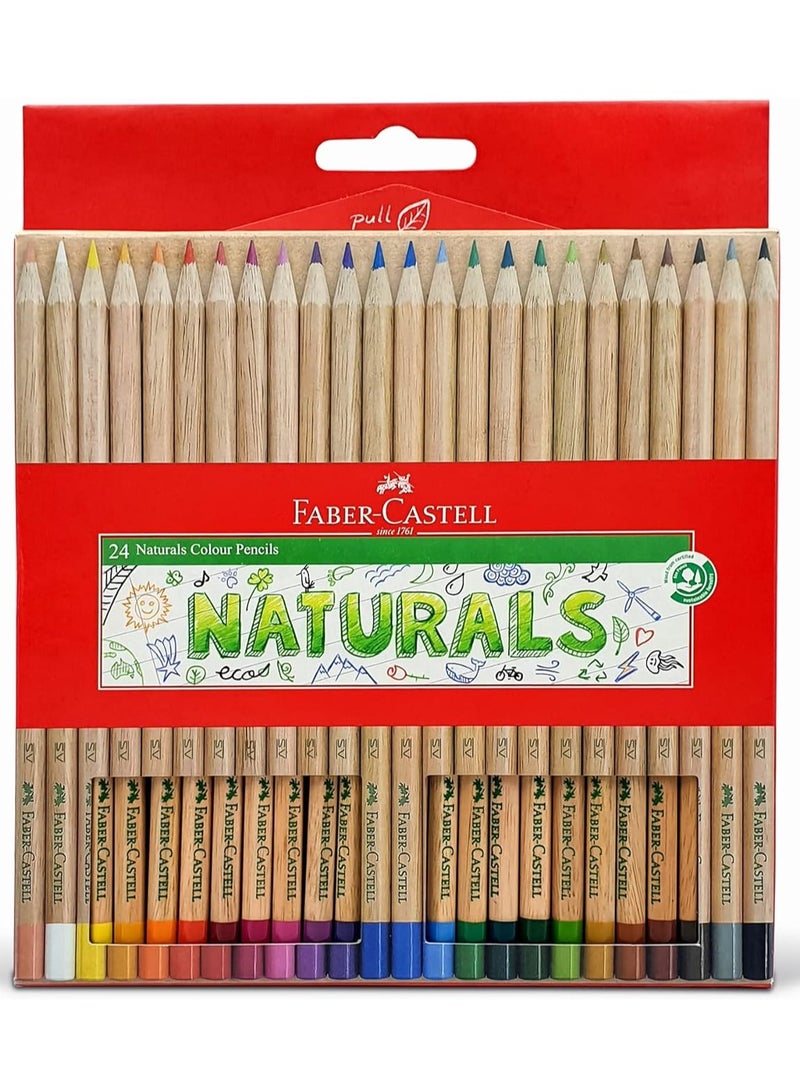 24-Piece Naturals Colouring Pencils Multicolour