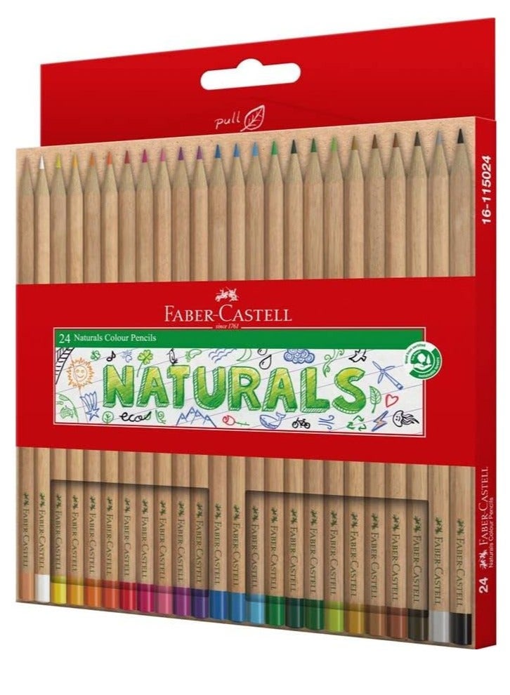 24-Piece Naturals Colouring Pencils Multicolour