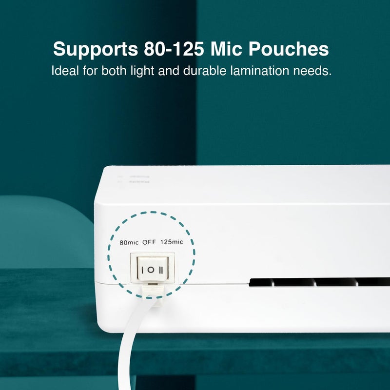 VMS آلة الترقق المتكاملة الساخنة Spectra A3 | عرض إدخال ورق 330 مم | تسخين سريع 3-5 دقائق | نظام مضاد للاحتجاز | مثالية للاستخدام في المكتب/المنزل (صور، بطاقات هوية، مستندات) | ضمان خارجي لمدة سنة واحدة - Image 5