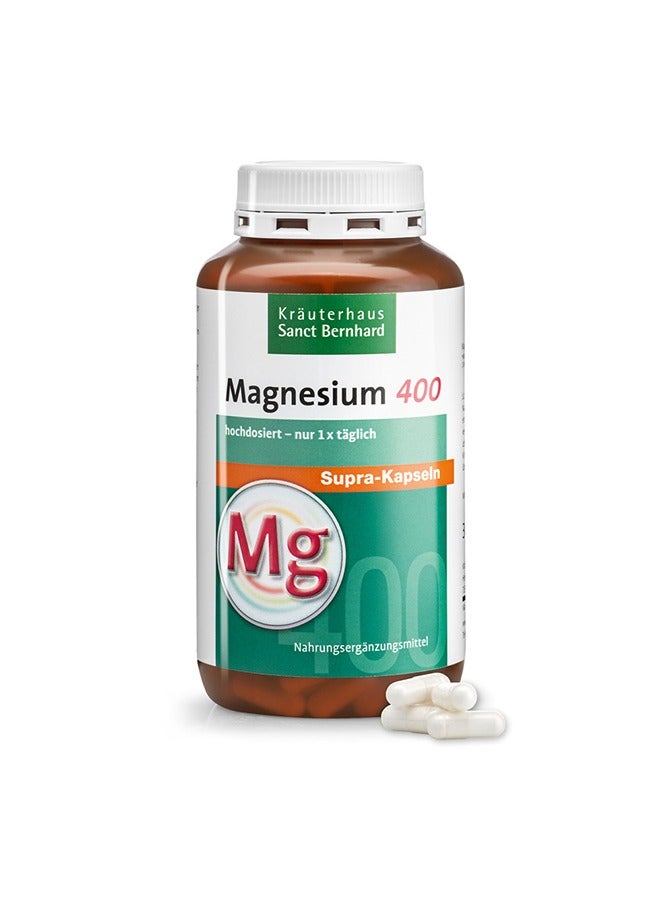 Sanct Bernhard Magnesium 400 supra Capsules 300 Capsules - Image 1