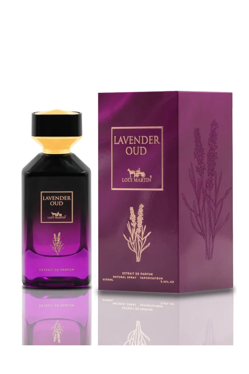 Loui Martin Lavender Oud Extrait de Parfum 100ml | Aromatic Lavender, Oud & Woody Accords | Modern Oriental Fragrance