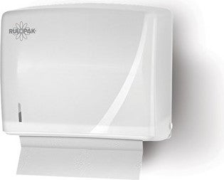 RULOPAK Modern Z-Fold Paper Towel Dispenser 200 Pcs Transparent White  - Image 2