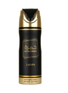 Lattafa Khamrah Perfumed Deodorant Spray for Unisex,200ml 
