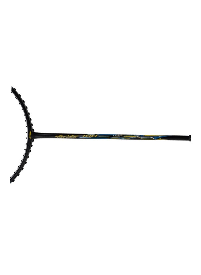 Li-Ning Li‑Ning Blaze 100 Carbon Fibre Badminton Racket – 78 g Head‑Heavy, Pre‑Strung (Charcoal/Lime/Blue)  - Image 5