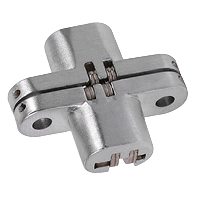 180 Degree Zinc Alloy Invisible Folding Door Cross Hidden Hinges (43.7mm) - Image 3