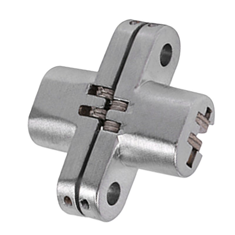 180 Degree Zinc Alloy Invisible Folding Door Cross Hidden Hinges (43.7mm) - Image 4