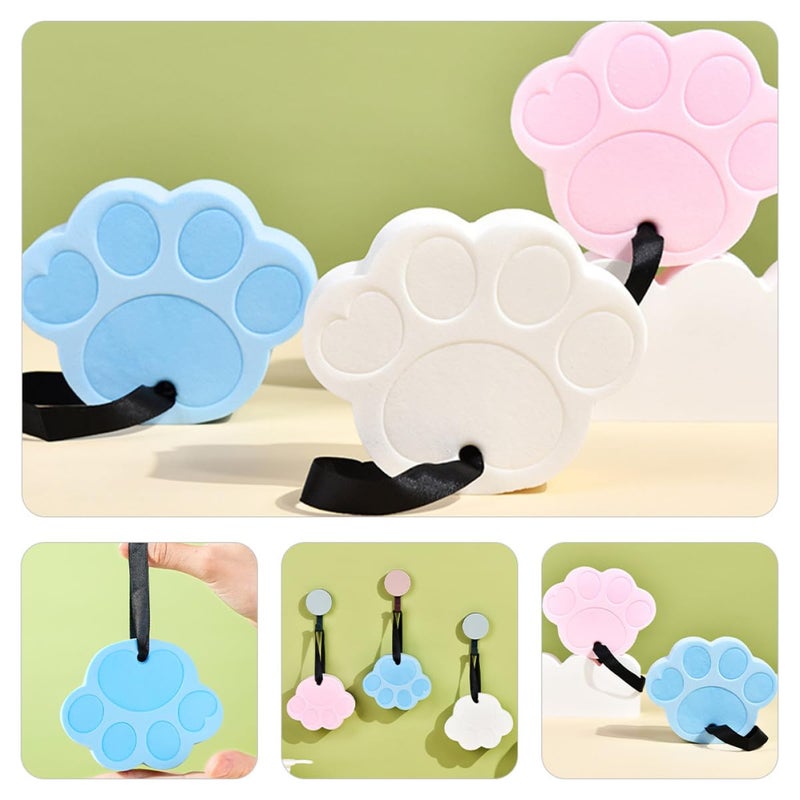 Exfoliating Bath Sponges 3 Pack Soft Skin Cleaning Scrubber Pink Blue White - Image 5