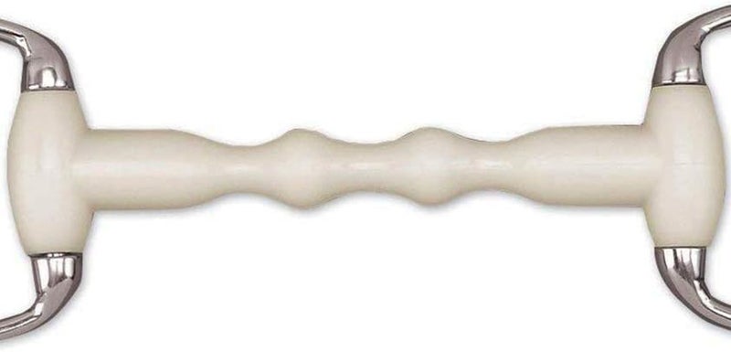 Silverline Happy Mouth Round Ring Eggbutt Shaped Mullen Mouth Horse Bits, 5.5, Silver - Image 2