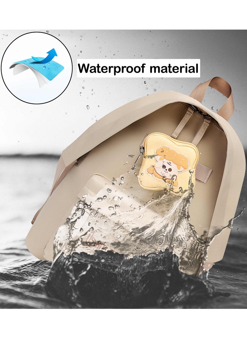 Binnes Premium 14-inch Kids Backpack Light Weight Water Resistant Multifunctional School Backpack for Girls and Boys, BNS6015, Brown - Image 4