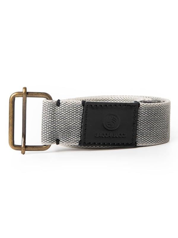 Bacca Bucci Men's Military Style Army Tactical Cotton/Canvas Webbing Adjustable Metal Buckle Belt Waist 28-30 Creamy White - Image 2
