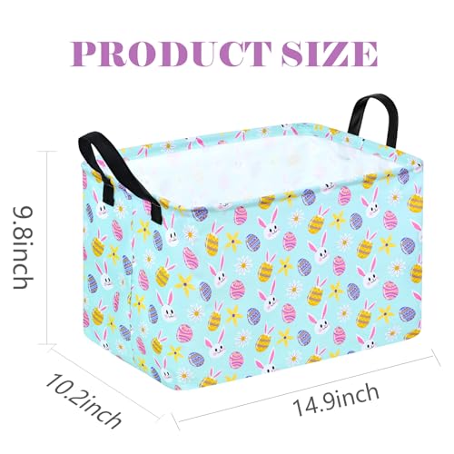 DUYIY Toys Storage Basket Home Shelf Basket Organizer Box Clothes Laundry Hamper Nursery Basket Laundry Baskets with Handles for Kids - Image 2