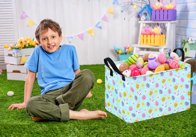 DUYIY Toys Storage Basket Home Shelf Basket Organizer Box Clothes Laundry Hamper Nursery Basket Laundry Baskets with Handles for Kids - Image 4